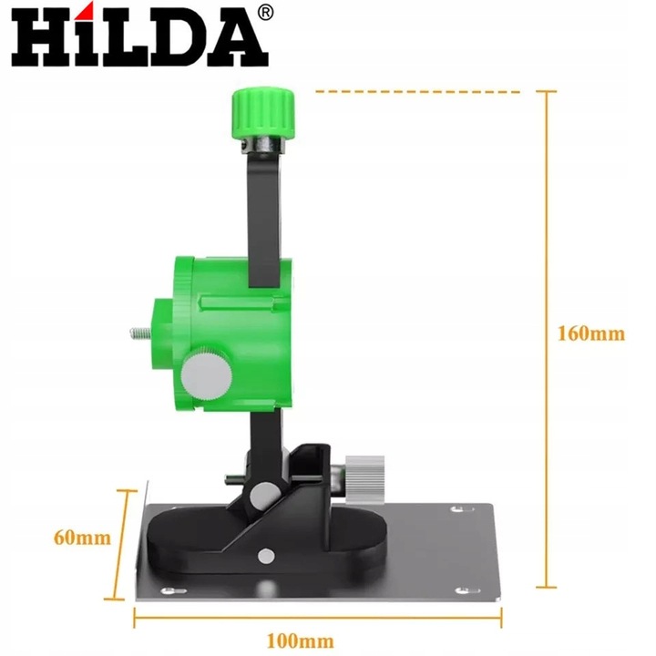 HILDA UCHWYT ŚCIENNY OBROTOWY 360 UNIWERSALNY POZIOMIC LASEROWYCH