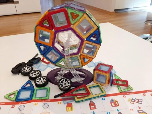 KLOCKI MAGNETYCZNE KONSTRUKCYJNE DUŻE PANELE 3D