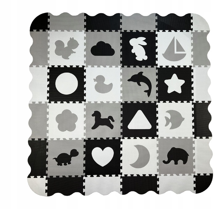 PUZZLE PIANKOWE MATA EDUKACYJNA 36 EL GRUBA XXL