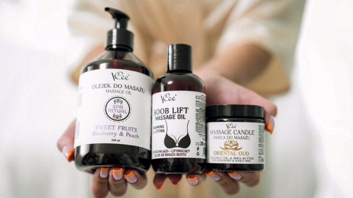 OLEJEK DO MASAŻU VCEE NATURALNY ROSE&LAVENDER 200 ML PRO