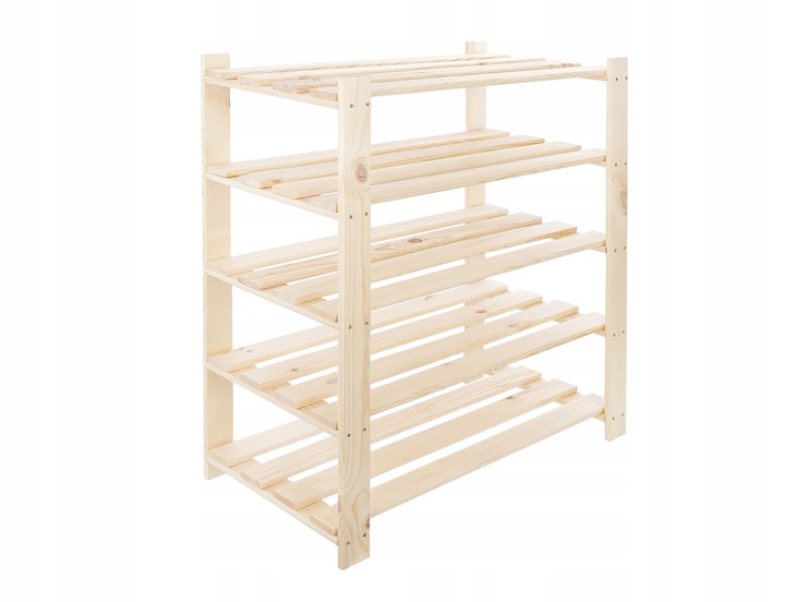 Regał drewniany biurowy garażowy do spiżarni 90x80x38 3 półki