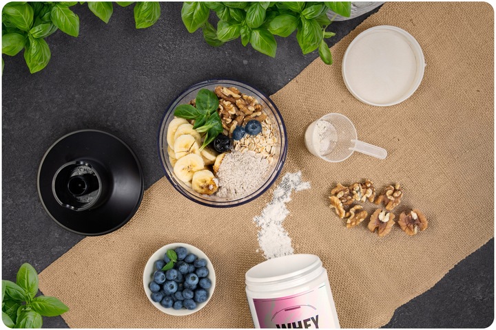 Blender ręczny 1500W czarny Berdsen tytanowe ostrza wielofunkcyjny 6w1