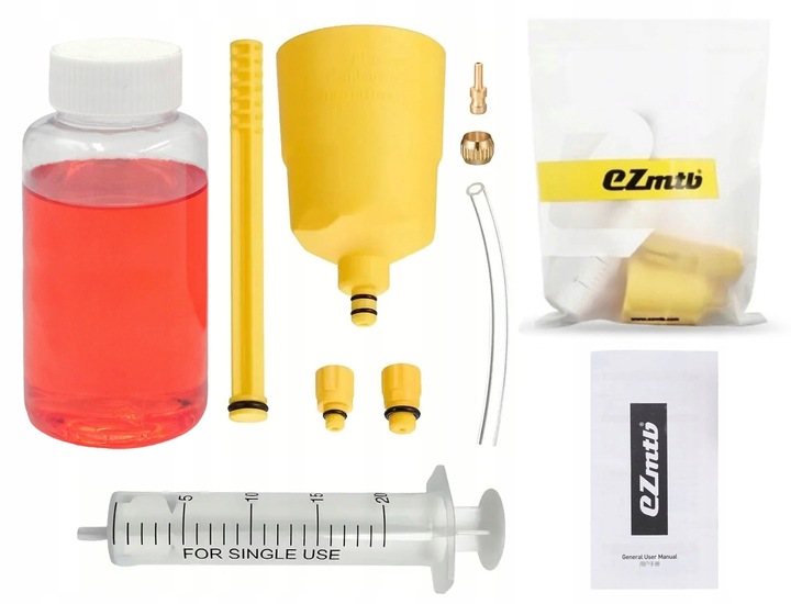 Zestaw do odpowietrzania hamulców EZmtb + olej Shimano 100ml