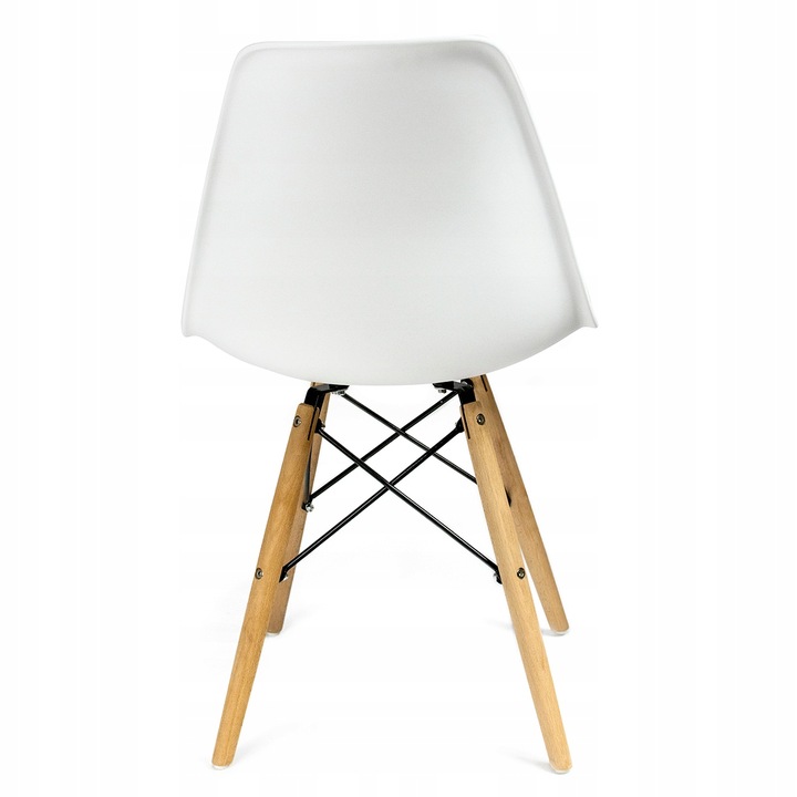 KRZESŁO SKANDYNAWSKIE do KUCHNI salonu jadalni stołu EVA białe