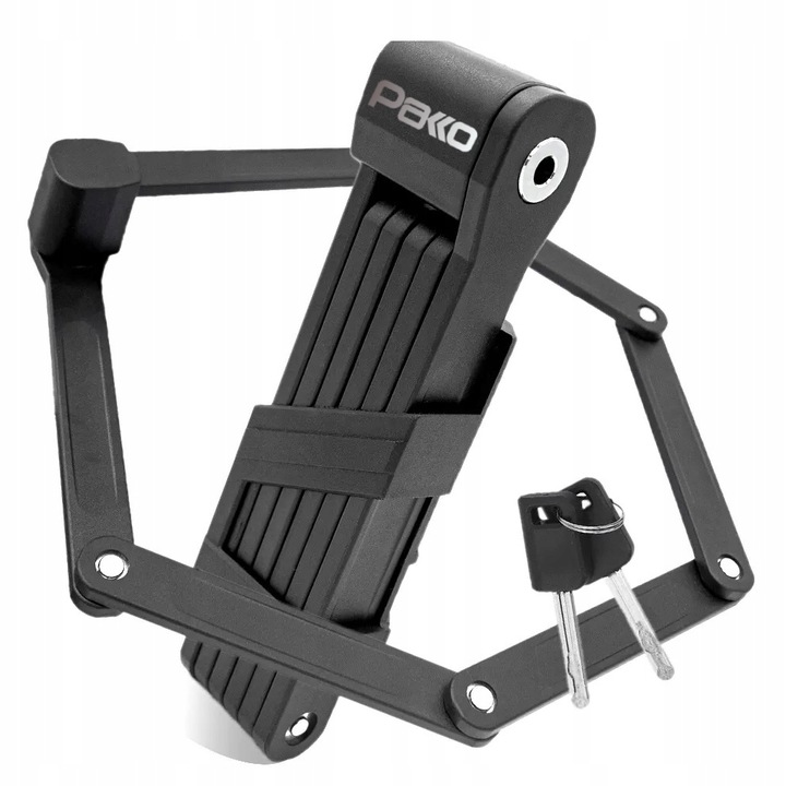 Blokada rowerowa składana PAKKO z uchwytem i 2 kluczami 85cm (E011)