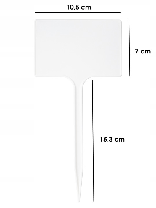 Tabliczki Etykiety 7x10,5 do opisu roślin