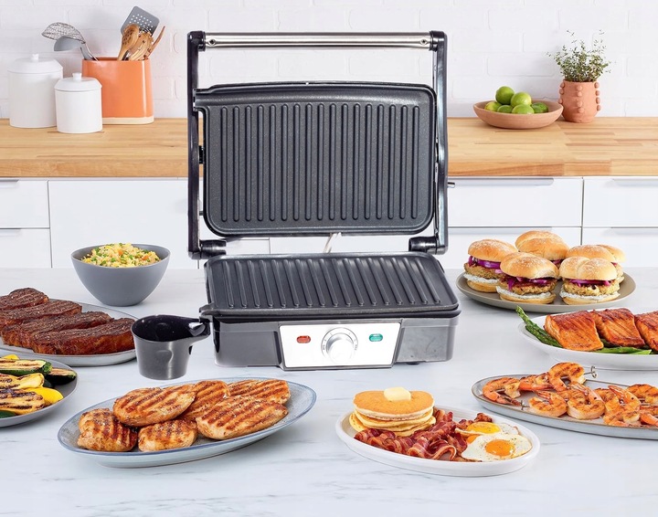 Grill elektryczny opiekacz Riwall Soczysty panini 1800W