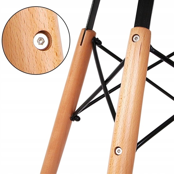 STÓŁ OKRĄGŁY DSW SKANDYNAWSKI STYL BIAŁY 80x75