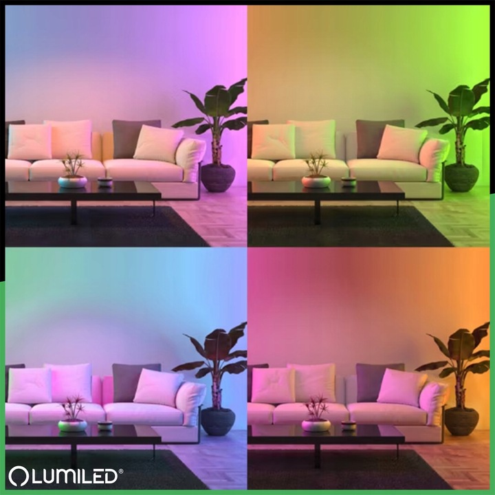 Żarówka LED E27 A60 9W = 60W RGB TUYA Ściemnialna Inteligentna WiFi