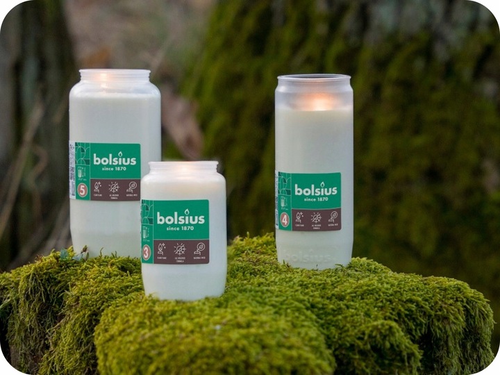 Wkłady do zniczy olejowe Bolsius RC6 białe całoroczne - 110 godzin