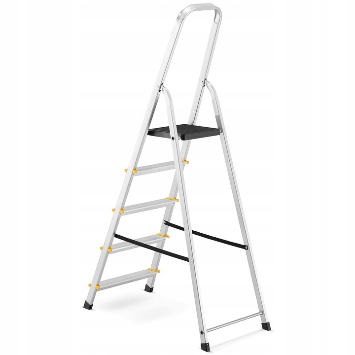 Drabina aluminiowa domowa jednostronna profesjonalna HIGHER 5 stopni