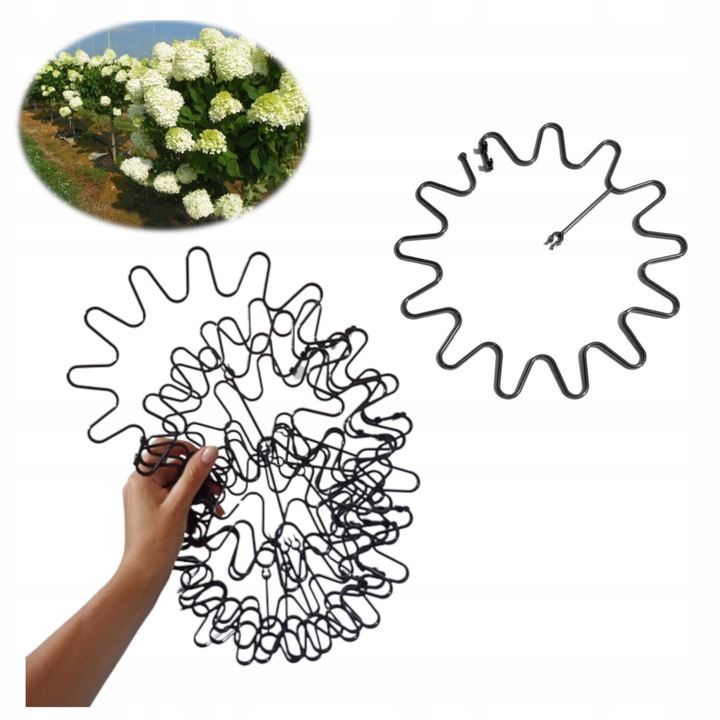 PODPORA DO ROŚLIN KWIATÓW OBEJMA RING 10 SZTUK