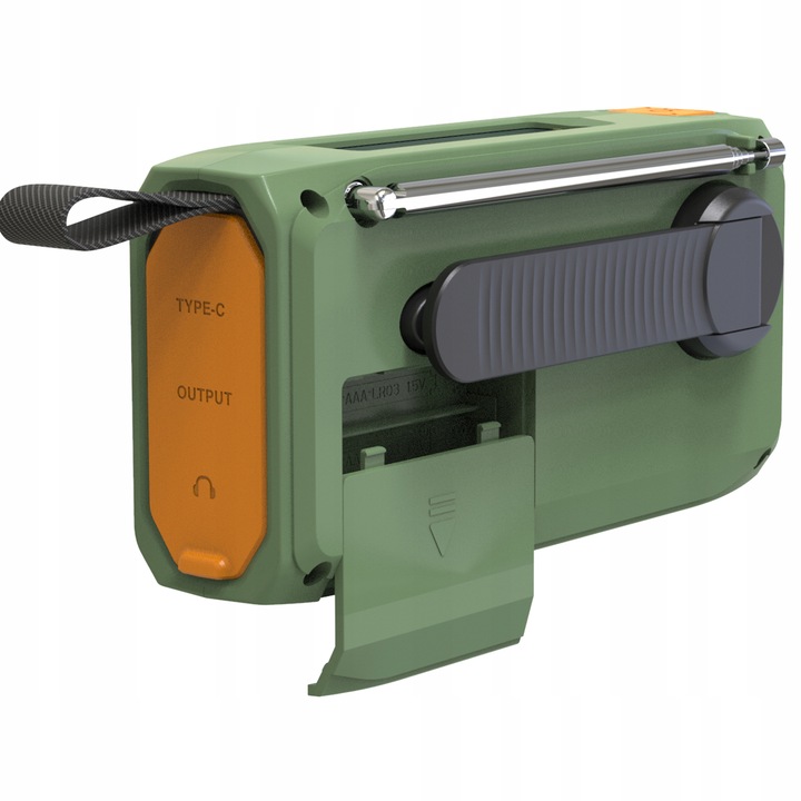 RADIO PRZENOŚNE KUCHENNE SOLARNE DYNAMO BUDOWLANE LATARKA POWERBANK