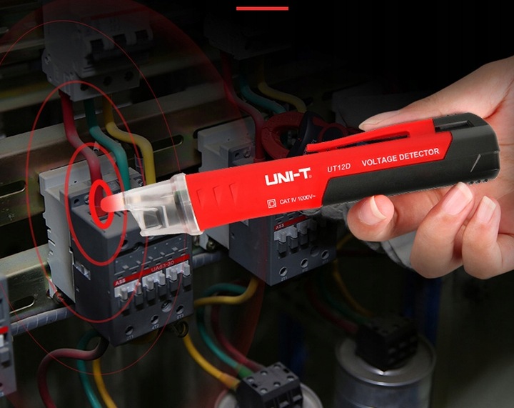 Bezdotykowy Wykrywacz Napięcia L wskaźnik tester UT12D PRÓBNIK UNI-T