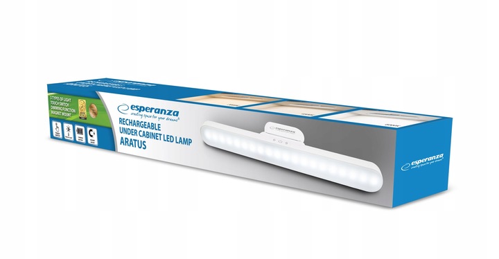 LAMPKA PODSZAFKOWA DO BLATU SZAFY WARSZTATU BIURA DIODY LED 3 BARWY 4W