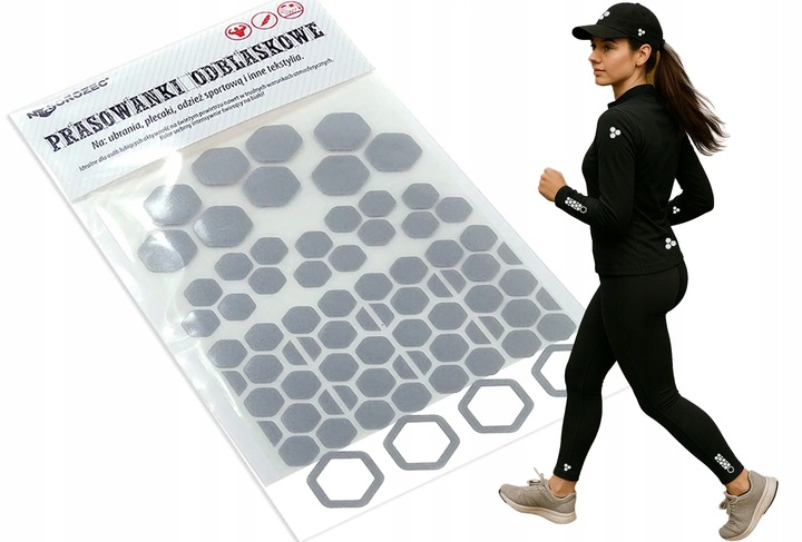 Odblaski na ubrania - na prasowanki SUPER TRWAŁE MEGA ODBLASKOWE