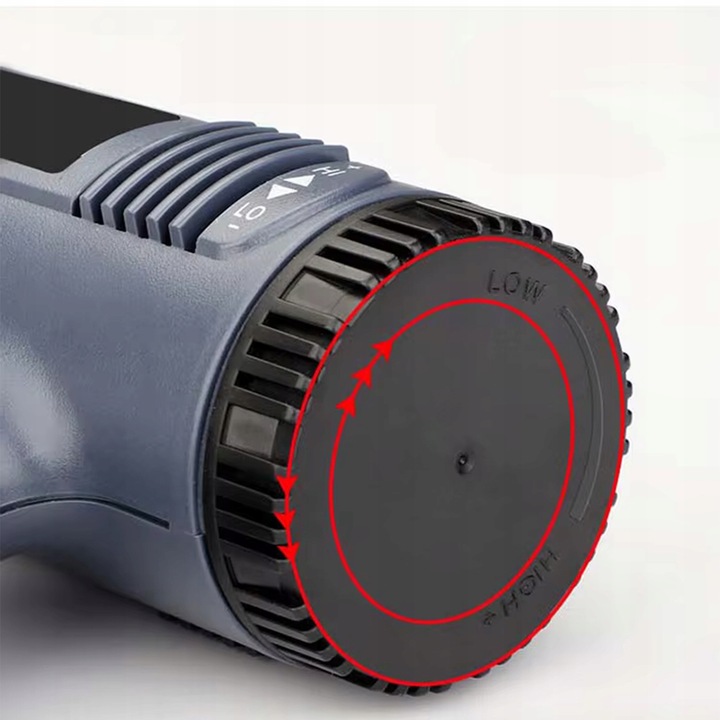 MOCNA OPALARKA ELEKTRYCZNA 2 BIEGI 100-650°C 2500W REGULACJA 230V + 4