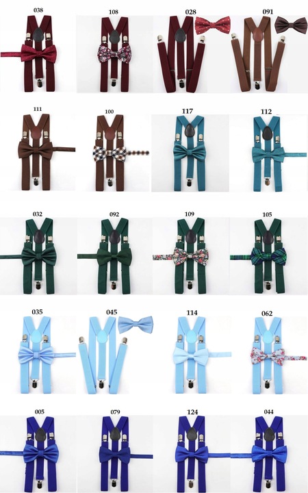 Komplet SZELKI męskie i MUCHA czerwone