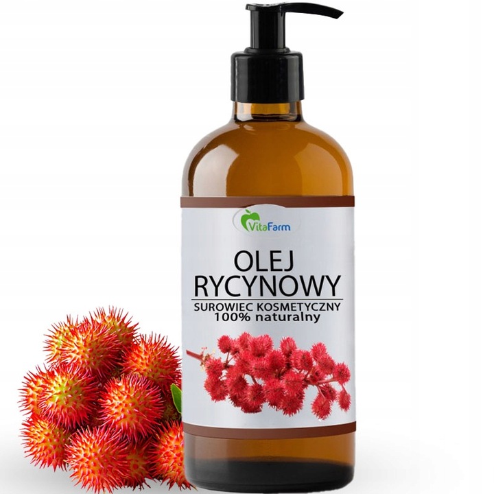 Olej ze słodkich migdałów 500ml i Olej rycynowy 500ml zestaw z pompkami