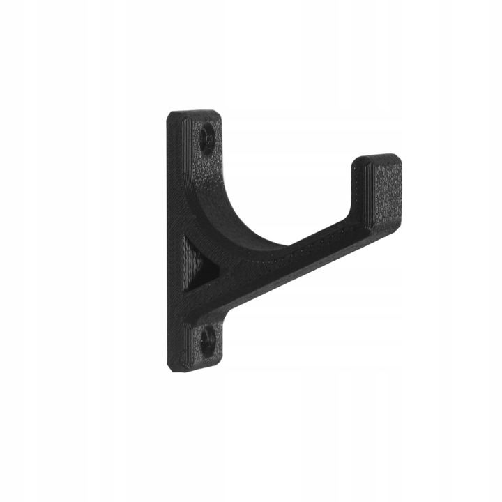 Wieszak na kask rowerowy motocyklowy mtb uchwyt haczyk czarny wkręty