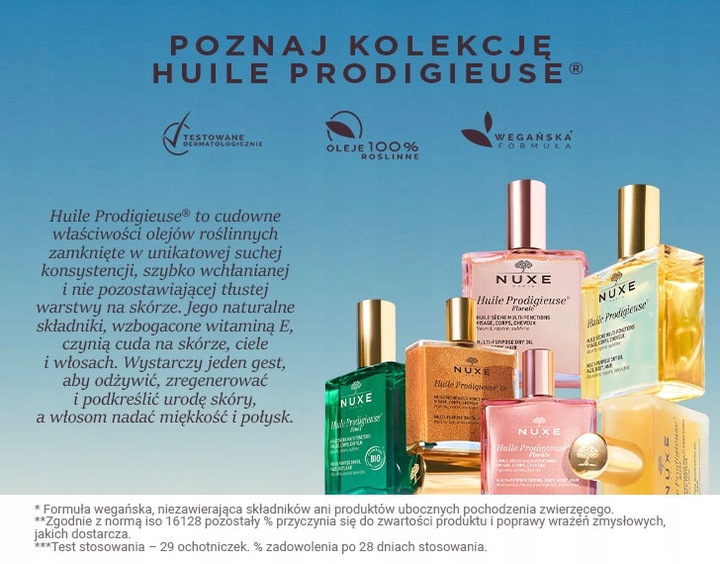 Nuxe Huile Prodigieuse Suchy olejek do ciała, twarzy i włosów 30ml