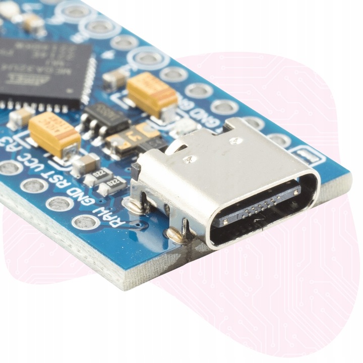 PRO Micro Leonardo moduł zgodny z Arduino USB-C klon z ATmega32U4 16MHz