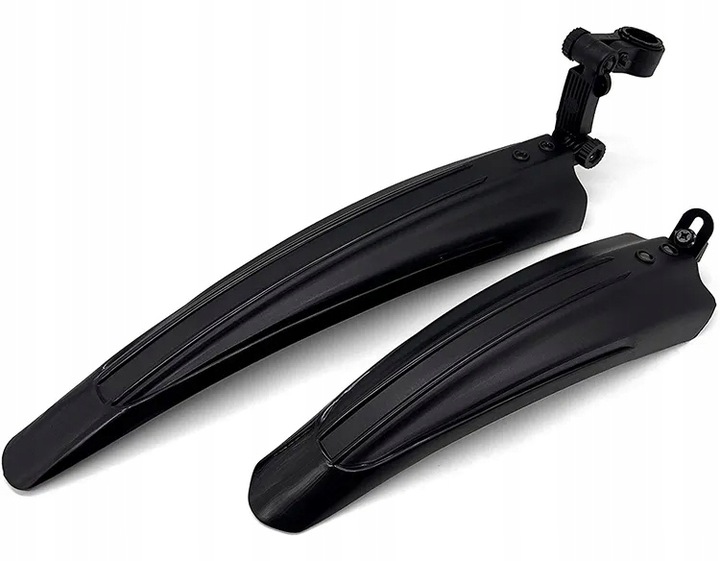 BŁOTNIKI ROWEROWE NA ROWER 26/28 PRO PRZÓD+TYŁ KOMPLET CHLAPACZE MTB CZARNY