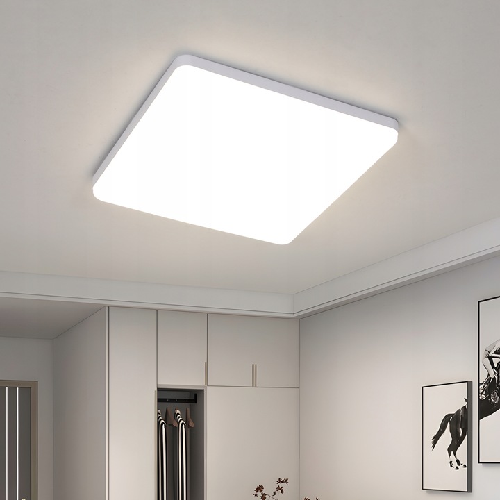 LAMPA ŁAZIENKOWA SUFITOWA LAMPA PLAFON LED BIAŁY NOWOCZESNA 4500K IP40