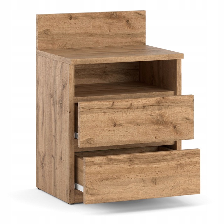 Szafka Nocna Stolik Nocny Wotan 40CM 2 Szuflady Półka Nakastlik Do