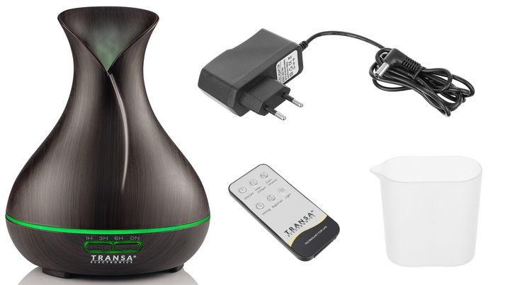 Dyfuzor Zapachowy Aromaterapia Pilot Timer LED AromaDark Transa 300 ml