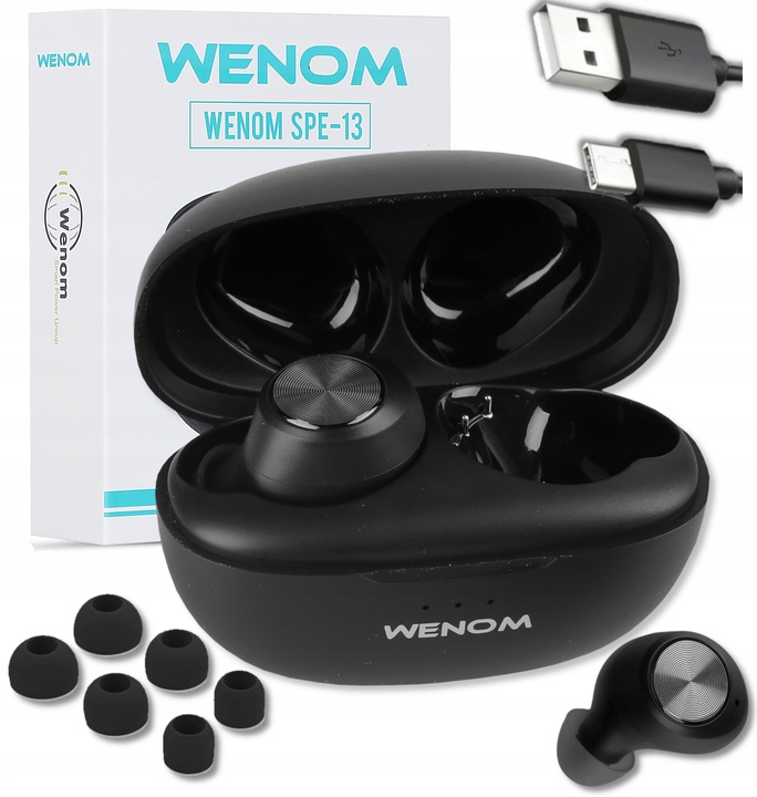 Słuchawki bezprzewodowe Bluetooth Dwa Mikrofony wodoodporne wodoodporne SPE