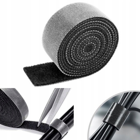 TAŚMA RZEPOWA DO KABLI BASEUS ORGANIZER KABLI MOCNY ZESTAW 3 SZTUK X 1M