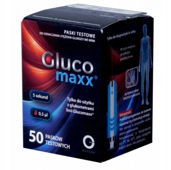 Paski testowe Genexo Glucomaxx 50 sztuk plus