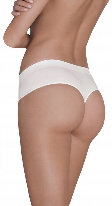 3 X GATTA BEZSZWOWE SPORTOWE STRINGI SISI BIAŁE XL