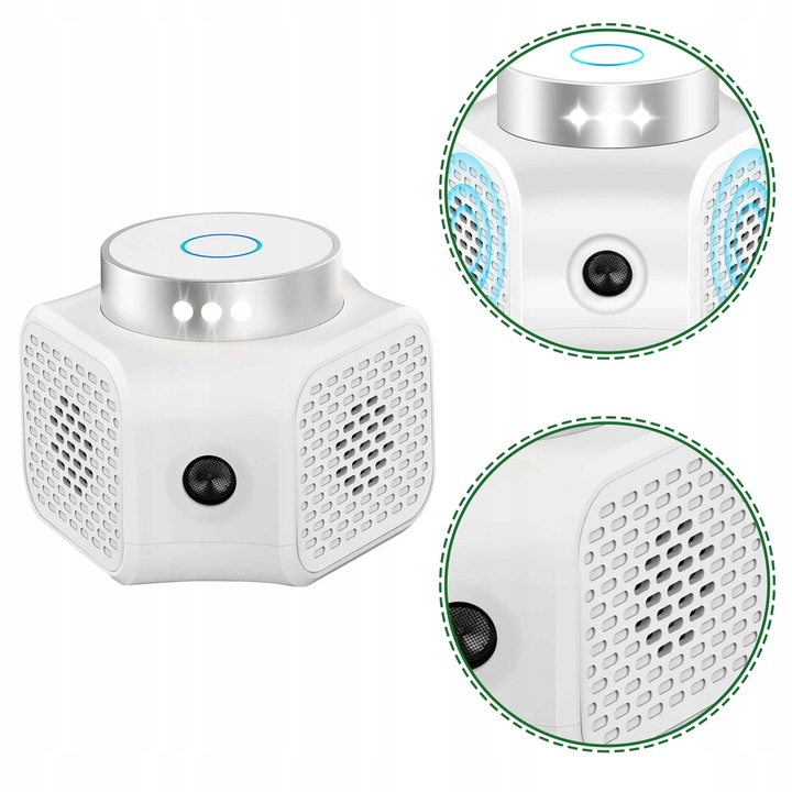 ULTRADŹWIĘKOWY ODSTRASZACZ SZCZURÓW MYSZY KUN I GRYZONI 9 ŚWIATEŁ