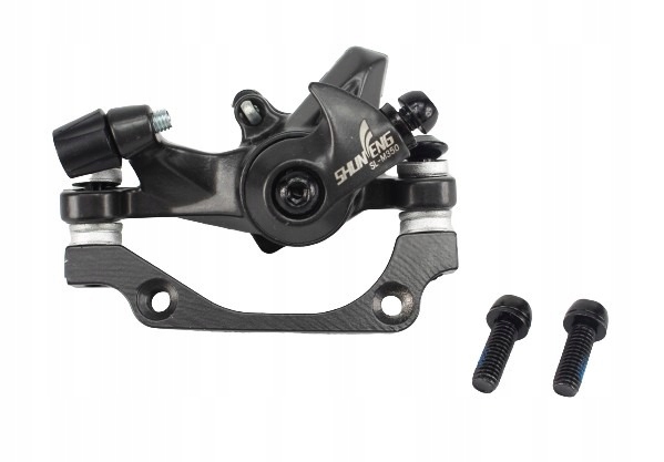 ZACISK HAMULCA TARCZOWEGO ALUMINIOWY UNIWERSALNY PRZÓD 180mm, TYŁ 160mm