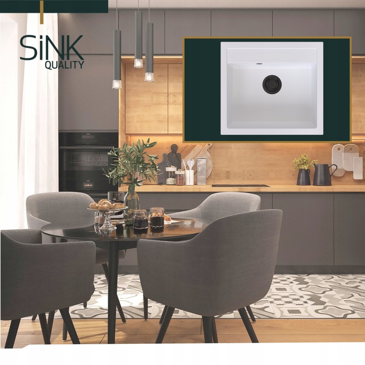 SYFON do ZLEWU jednokomorowego ZLEWOZMYWAKA kuchennego MANUALNY przyscienny