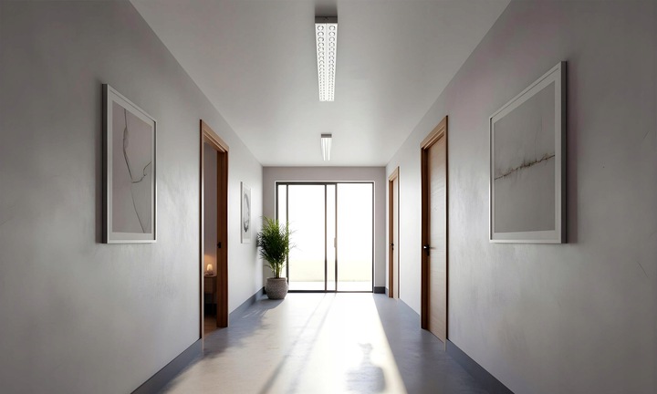 LAMPA ŚWIETLÓWKA LED 120cm OPRAWA NATYNKOWA ALUMINIUM 72W