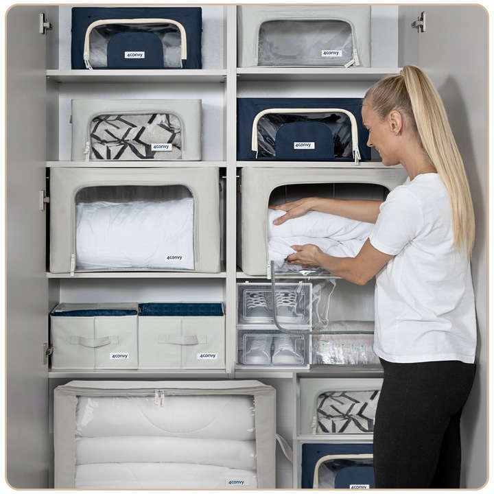 2x organizer pudełko pojemnik na ubrania jeansy do szuflady szaf