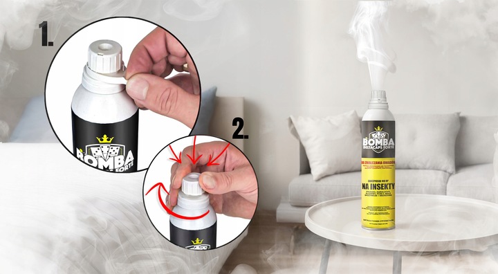 ŚRODEK DO SAMODZIELNEGO ZAMGŁAWIANIA NA PLUSKWY BOMBA DELTACAPS FORTE