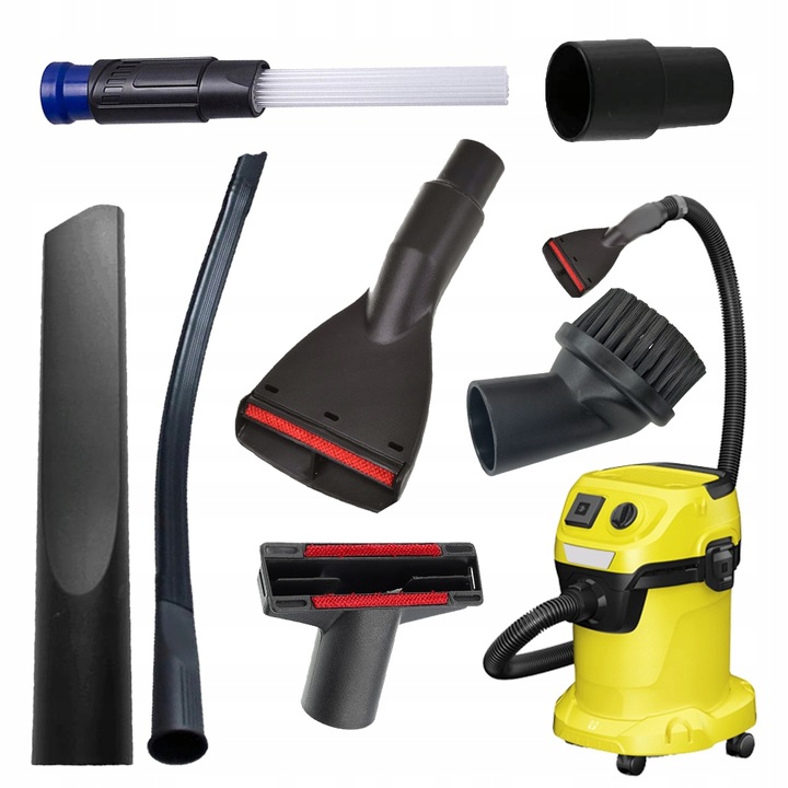 ZESTAW KOŃCÓWEK SSAWEK DO KARCHER WD3 WD3P WD2 WD4 WD5 WD6 SE PARKSIDE 7szt