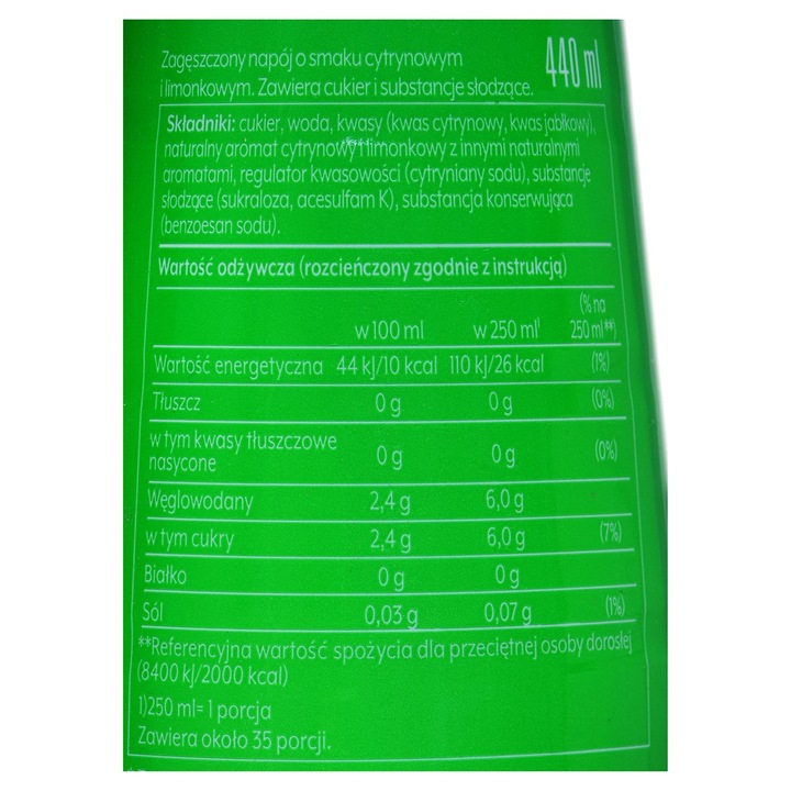 Syrop koncentrat do wody Soda Stream 7up 440 ml