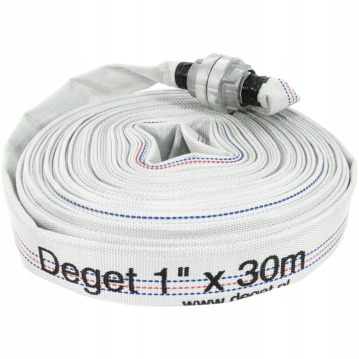 WĄŻ STRAŻACKI PARCIANY DO WODY BRUDNEJ SZAMBA 1 CAL 30M POMPY ZE ZŁĄCZKAMI