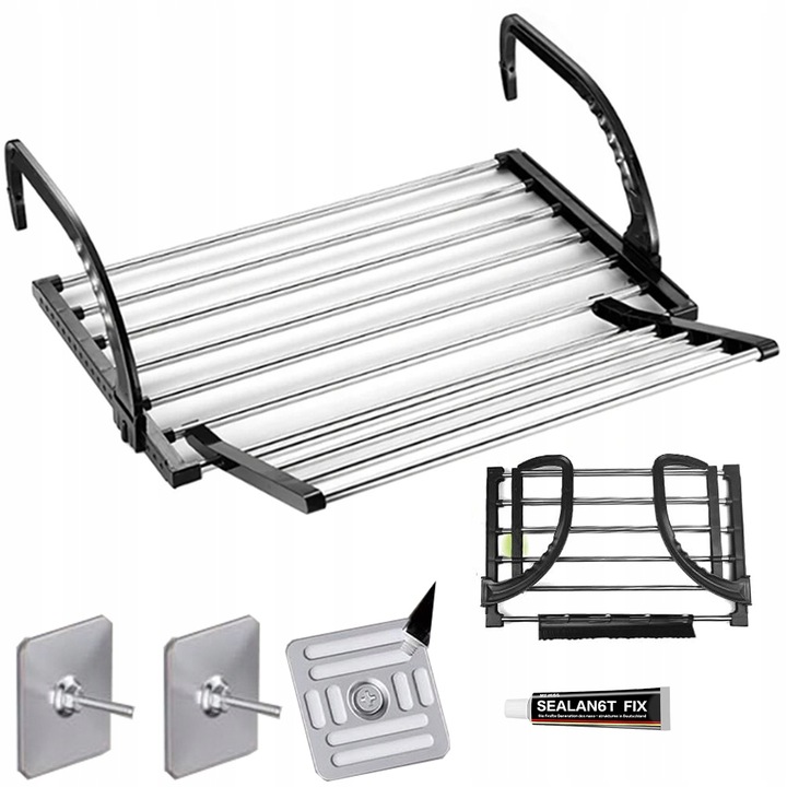 MAŁA SUSZARKA NA PRANIE STOJĄCA BALKONOWA SUSZARKA NA UBRANIA BUTÓW DO