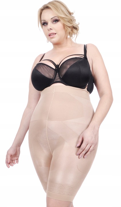 Orirose WYSOKIE Majtki mocno WYSZCZUPLAJĄCE brzuch MODELUJĄCE uda SIZE PLUS