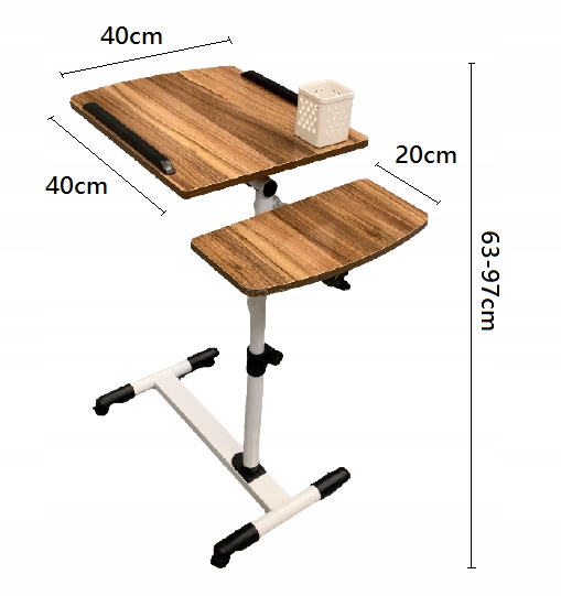 Stolik BIURKO na kółkach pod laptopa (E020)