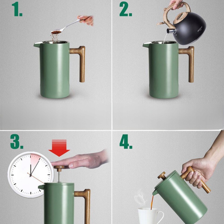 KAWIARKA ZAPARZACZ do KAWY HERBATY 1000 ml FRENCH PRESS ZAPARZACZ