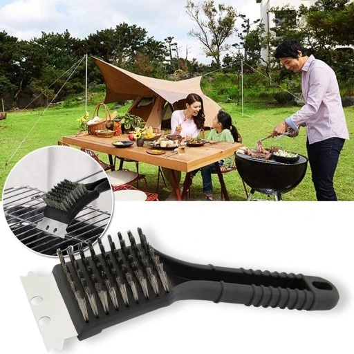 SKROBACZKA SZCZOTKA ZE SKROBAKIEM DO CZYSZCZENIA GRILLA RUSZTÓW CZYŚCIK 2W1