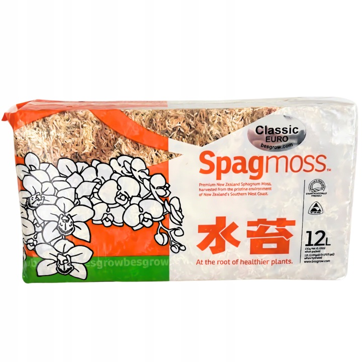 Mech Sphagnum Torfowiec BESGROW SpagMoss 150g 12L Mech Spagnum Podłoże