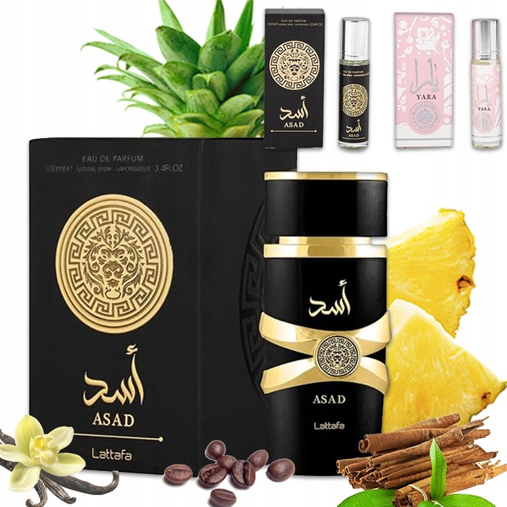 Lattafa Asad 100 ml woda perfumowana DLA MĘŻCZYZN, CZARNA